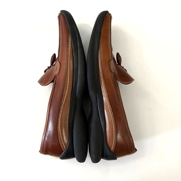Sesto Meucci Leather Tassel Loafer Size 7M - Picture 5 of 10